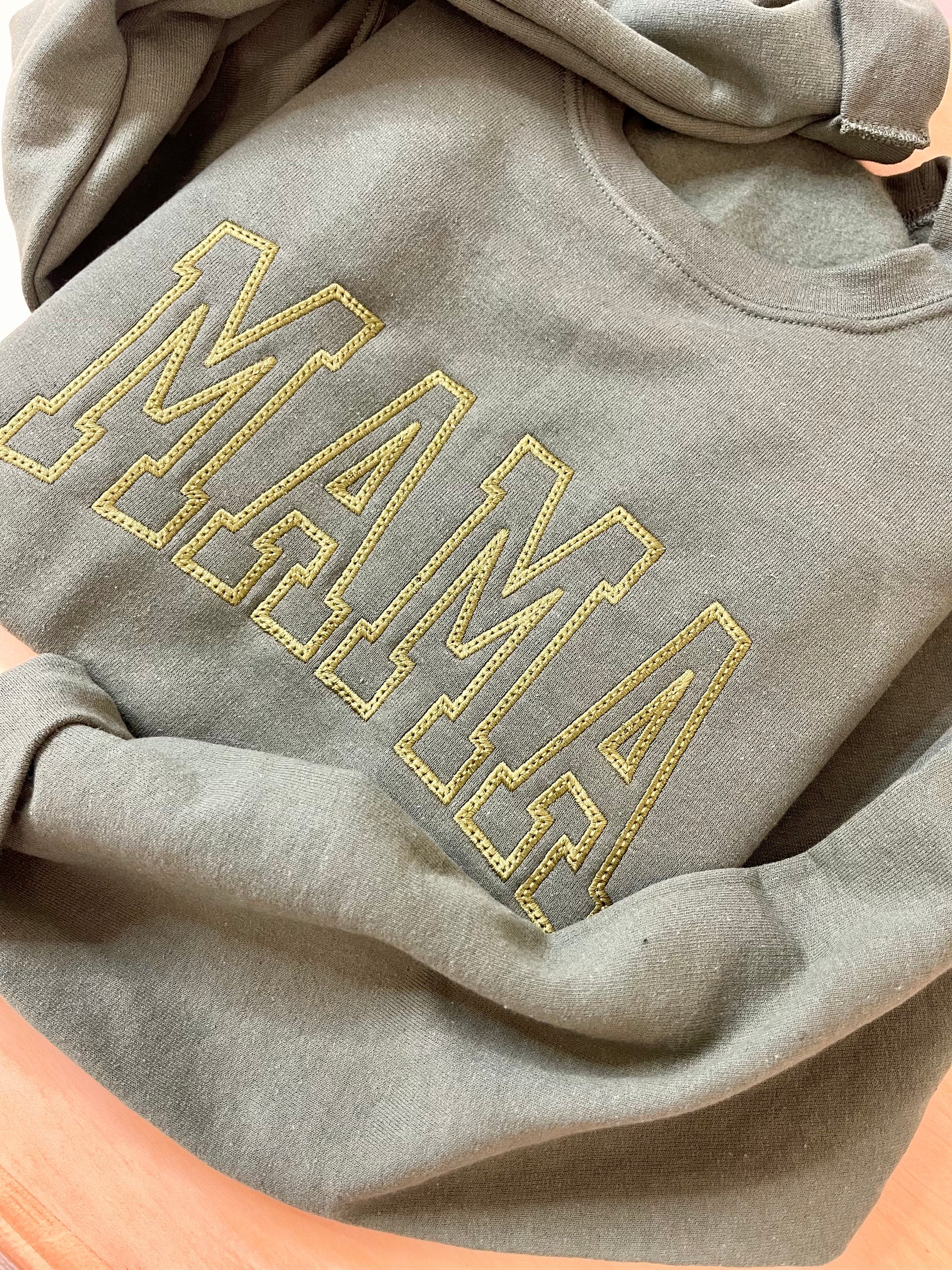 Monochrome Mama Sweatshirt,  Olive