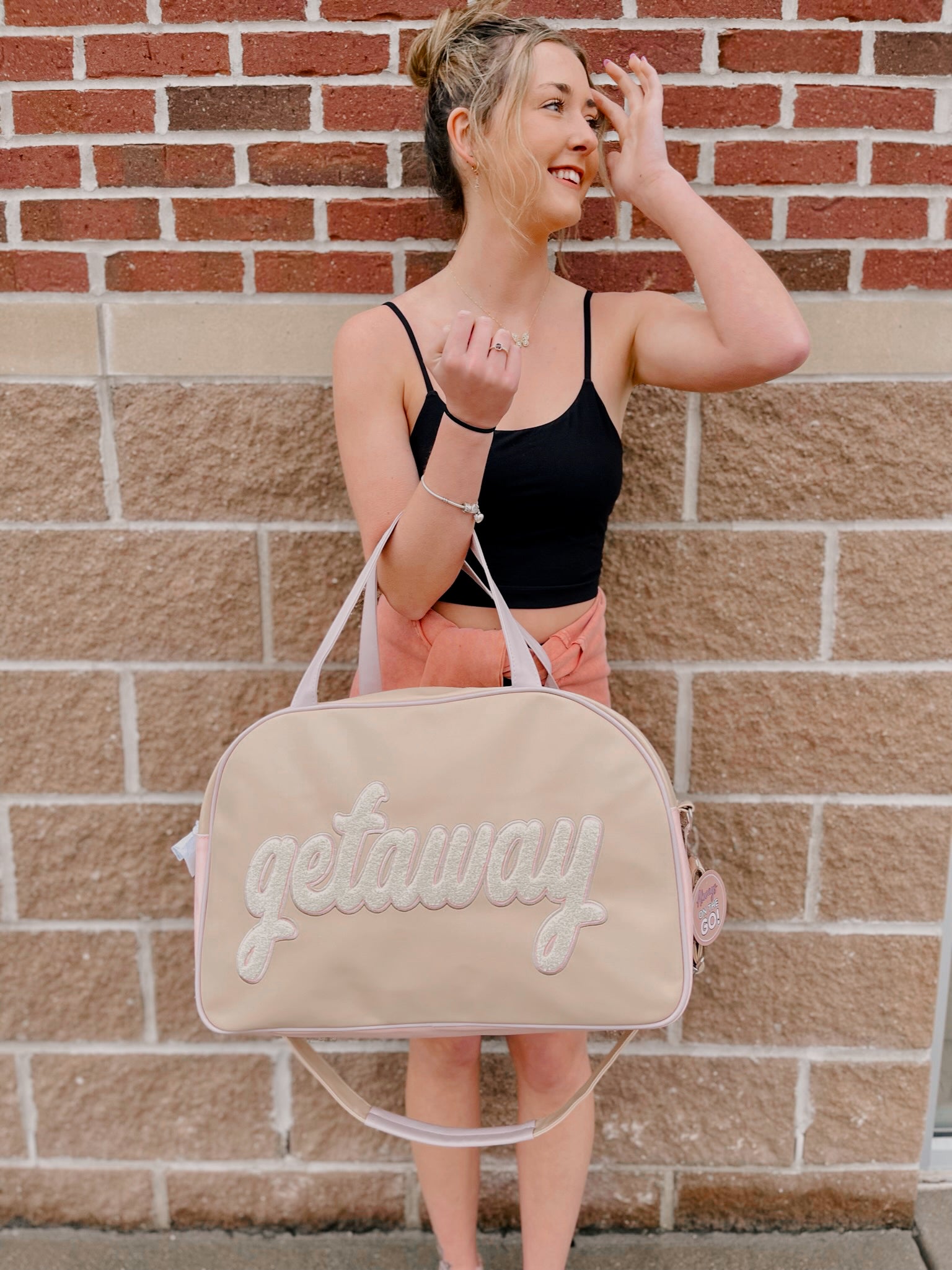 Getaway Weekender Duffle Bag, Light Tan