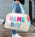 Game Day Duffle Bag, Cream/ Mint
