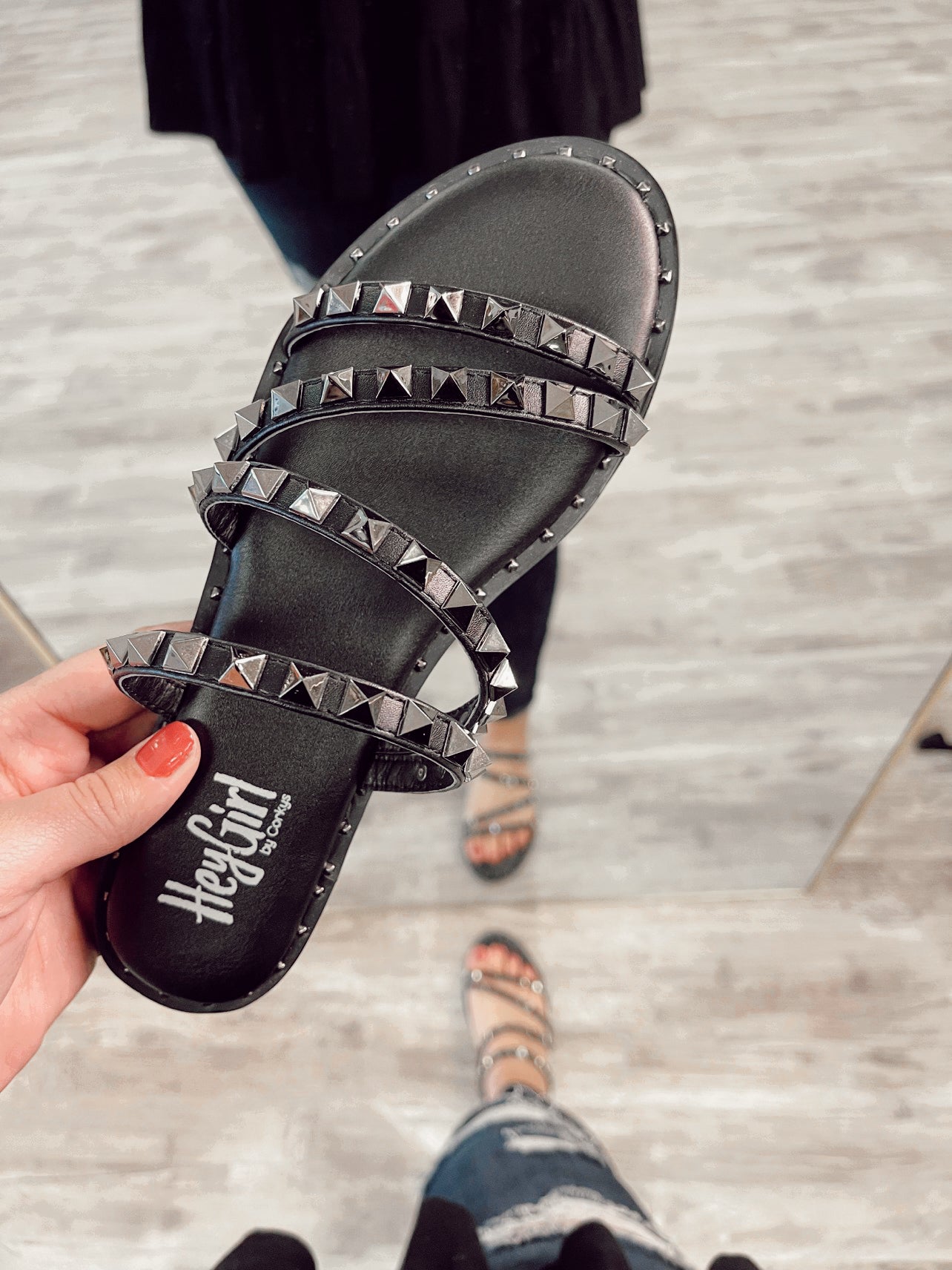 Corkys Shoes | Corkys Hey Girl Black Beach Please Sandals – Rivers' Rustic  Designs