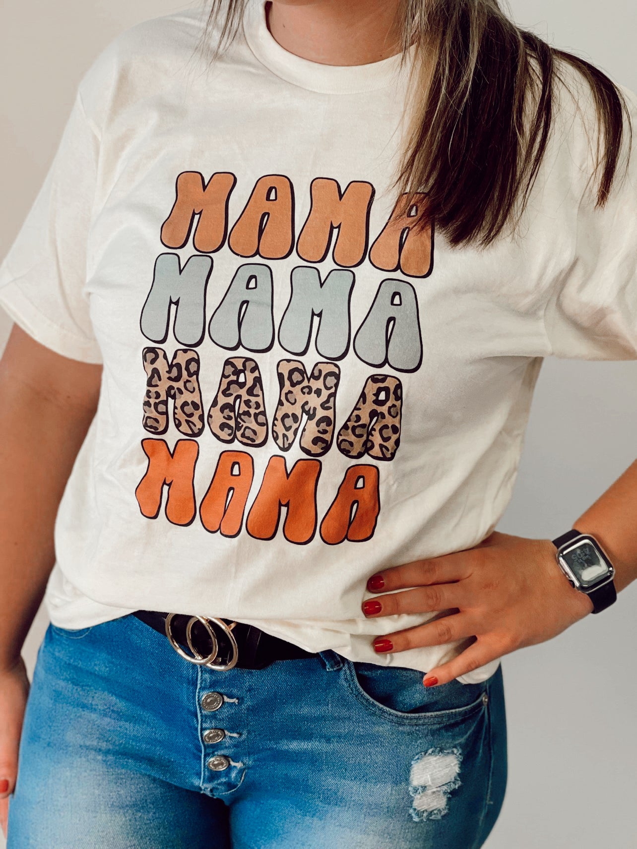 Beige Mama Tee