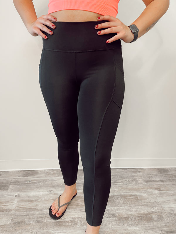 Lux Tummy Control Leggings, Black