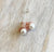 Pearl Rose Gold Diamond Earring