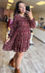 This Is My Moment Floral Babydoll Dress, Burgundy FINAL SALE